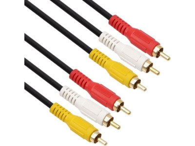 NETmate RCA 1.5m NMA 3R015M 케이블 3선
