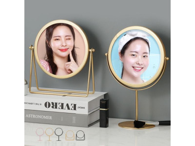 키밍 화장 360도 회전 탁상거울 스탠드 거울 메이크업