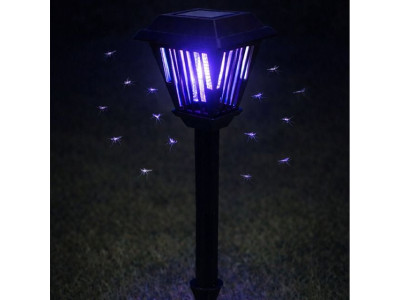 야외 LED 태양광 충전식 모기 해충 퇴치기 잔디 조명등 정원등 DH77